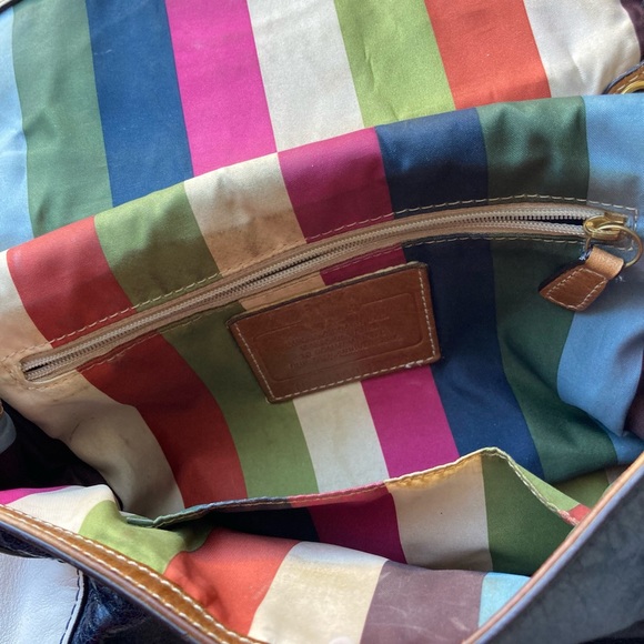 Vintage Coach 70th Anniversary Nautical Leather Crossbody Bag - Picture 6 of 16